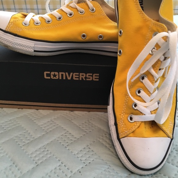 lemon chrome converse high tops
